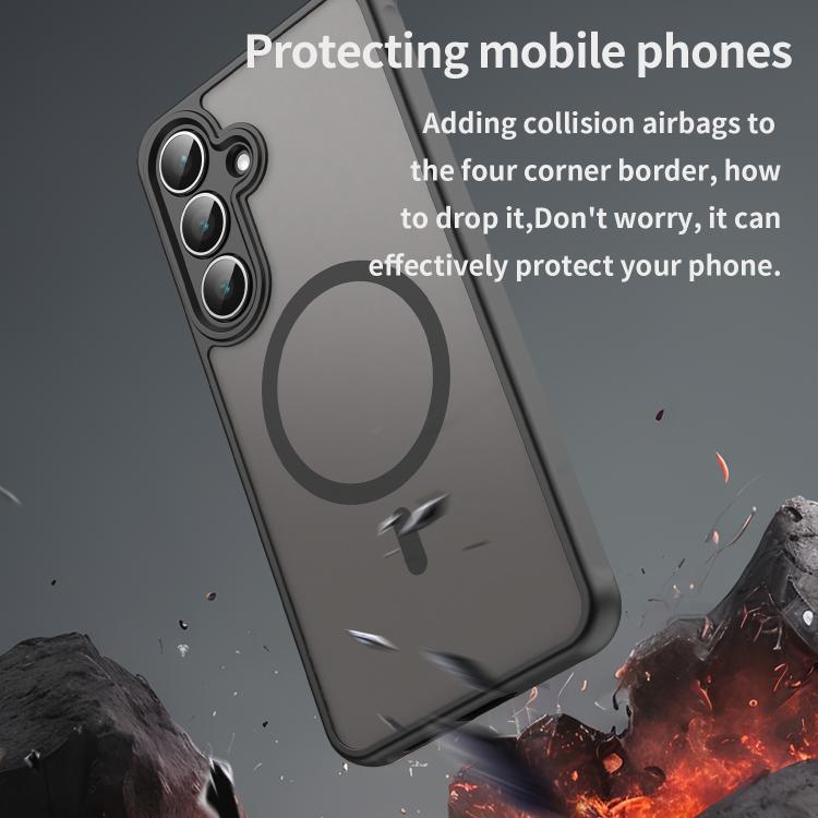 Fan Dun Series TPU Hybrid PC Frosted MagSafe Phone Case - For Samsung Galaxy S25 Series / S24 FE