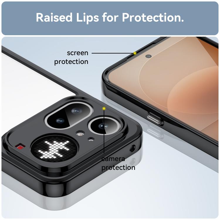 Colourful Series Acrylic Hybrid TPU Phone Case - For Nothing Phone (3a) Lite / (4a) / (4a) Pro / CMF Phone 2 Pro