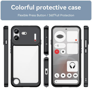 Colourful Series Acrylic Hybrid TPU Phone Case - For Nothing Phone (3a) Lite / (4a) / (4a) Pro / CMF Phone 2 Pro