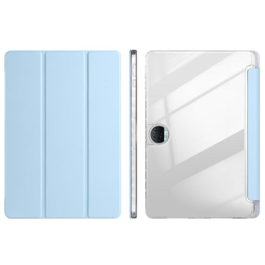 3-Fold Clear Acrylic PU Leather Tablet Case - For Honor Pad 9