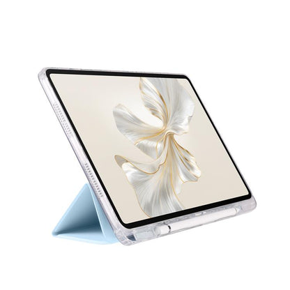 3-Fold Clear Acrylic PU Leather Tablet Case - For Honor Pad 9