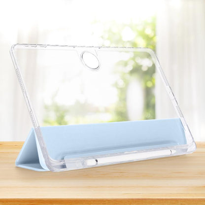 3-Fold Clear Acrylic PU Leather Tablet Case - For Honor Pad 9