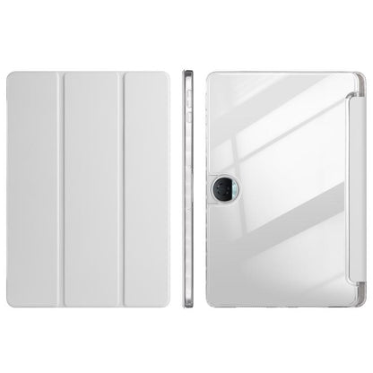 3-Fold Clear Acrylic PU Leather Tablet Case - For Honor Pad 9