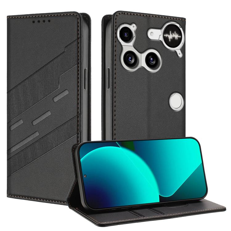 Embossed Multi-functional Wallet Retro PU Leather Phone Case - For Nothing Phone (3) / (3a) / CMF Phone 2 Pro