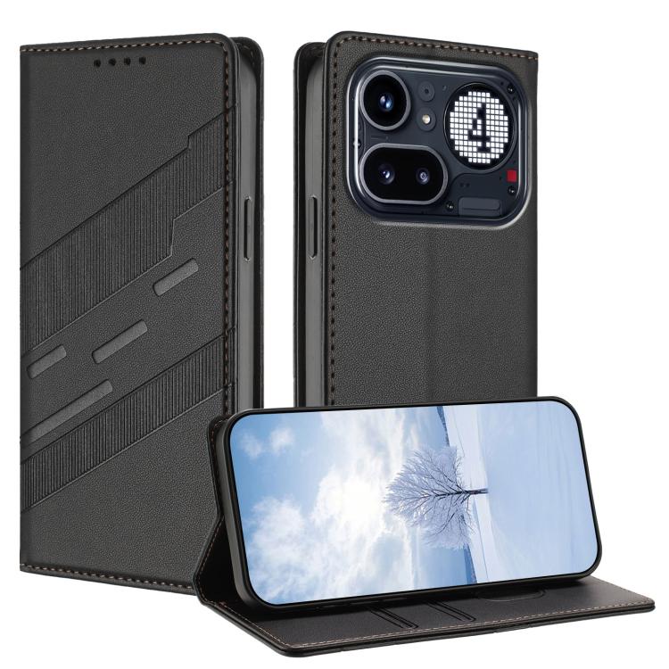 Embossed Multi-functional Wallet Retro PU Leather Phone Case - For Nothing Phone (4a) / (4a) Pro / (3a) Lite