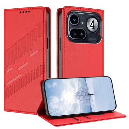 Embossed Multi-functional Wallet Retro PU Leather Phone Case - For Nothing Phone (4a) / (4a) Pro / (3a) Lite