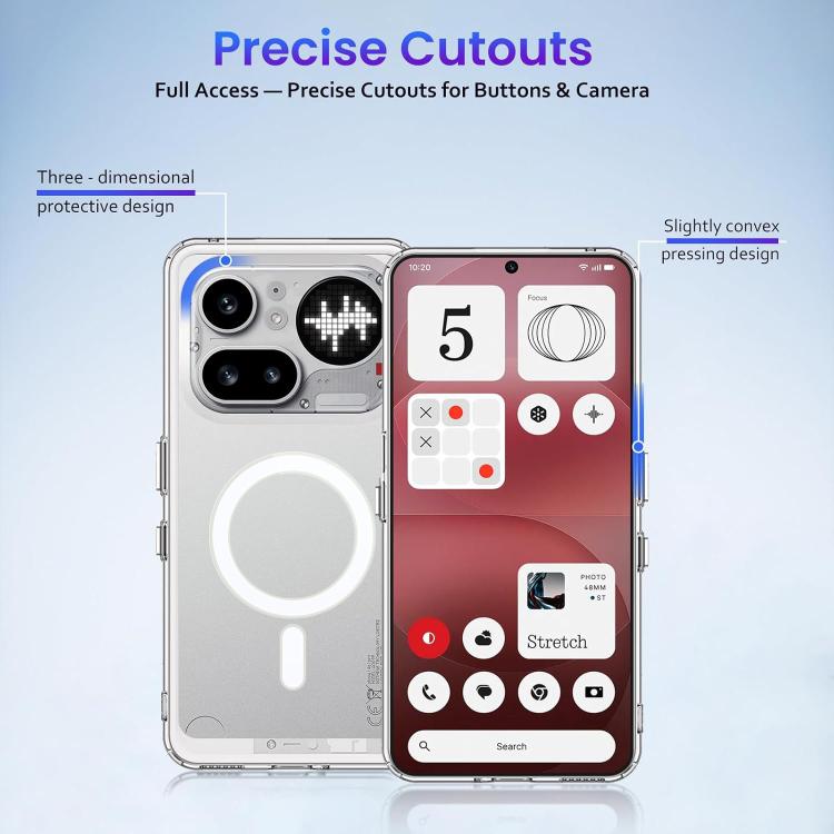 Crystal Clear MagSafe Shockproof Phone Case - For Nothing Phone (4a) / (4a) Pro / (3a) / (3a) Pro