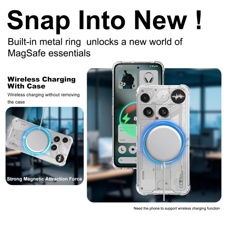 Imak Space Shield PC + TPU Airbag Shockproof MagSafe Phone Case - For Nothing Phone 3 Series