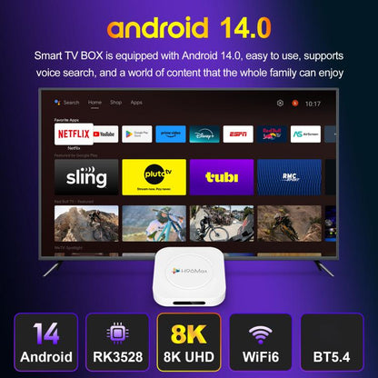 H96 Max M1 Plus Android 14.0 Smart TV Box