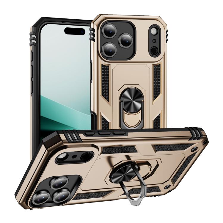 Shockproof TPU Hybrid PC Phone Case with Holder - For iPhone 17 Pro Max / 17 Pro / 17