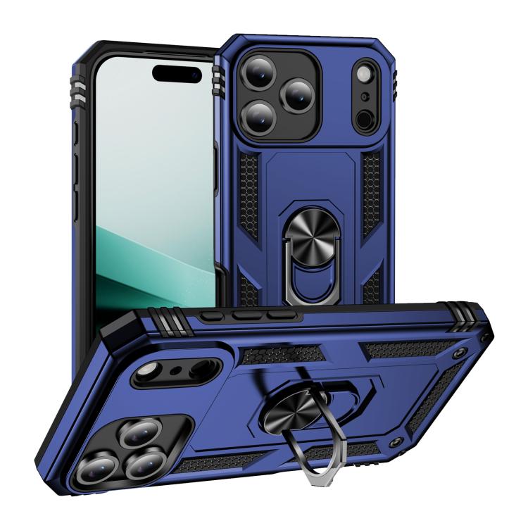 Shockproof TPU Hybrid PC Phone Case with Holder - For iPhone 17 Pro Max / 17 Pro / 17
