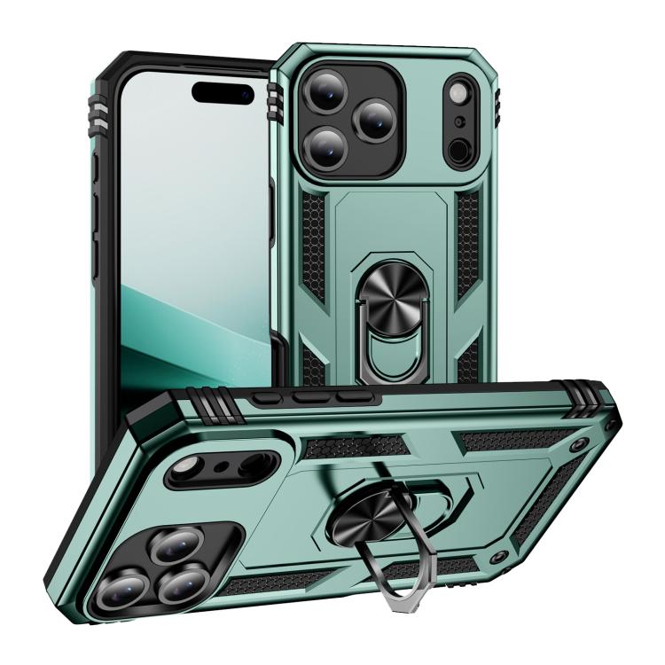 Shockproof TPU Hybrid PC Phone Case with Holder - For iPhone 17 Pro Max / 17 Pro / 17