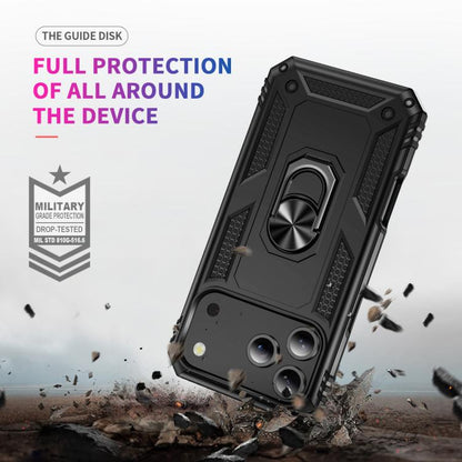 Shockproof TPU Hybrid PC Phone Case with Holder - For iPhone 17 Pro Max / 17 Pro / 17