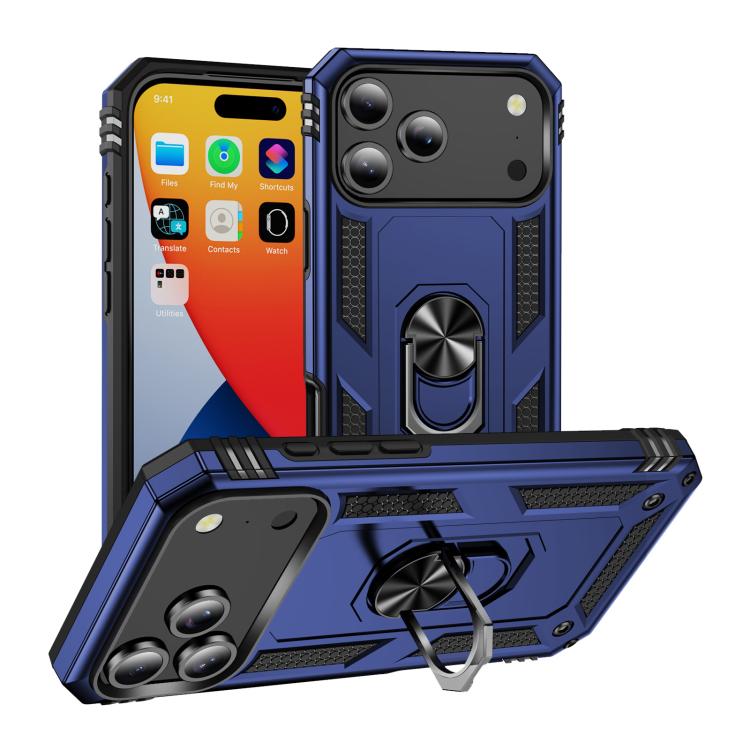 Shockproof TPU Hybrid PC Phone Case with Holder - For iPhone 17 Pro Max / 17 Pro / 17