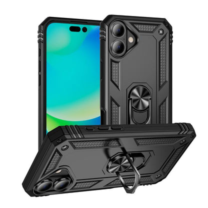 Shockproof TPU Hybrid PC Phone Case with Holder - For iPhone 17 Pro Max / 17 Pro / 17