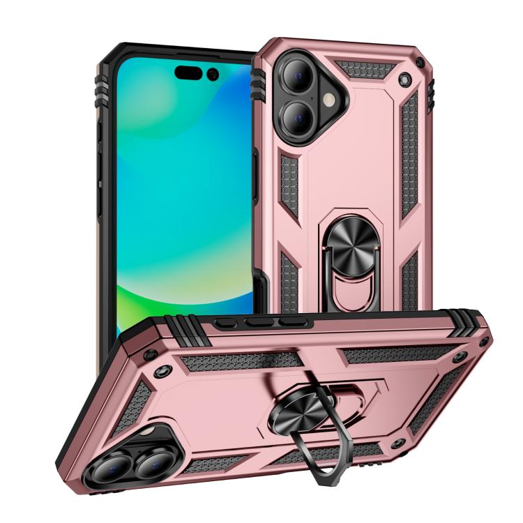 Shockproof TPU Hybrid PC Phone Case with Holder - For iPhone 17 Pro Max / 17 Pro / 17