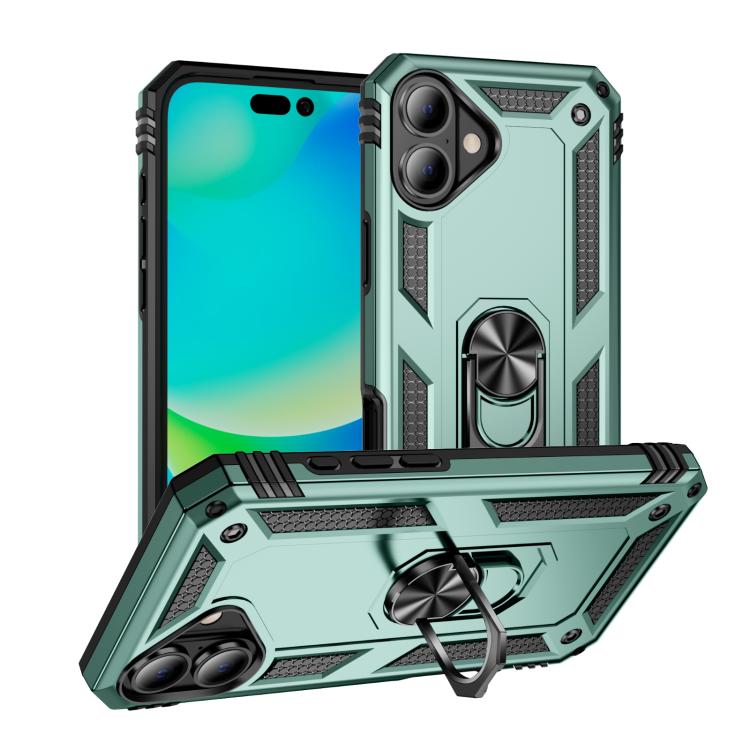 Shockproof TPU Hybrid PC Phone Case with Holder - For iPhone 17 Pro Max / 17 Pro / 17