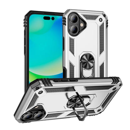 Shockproof TPU Hybrid PC Phone Case with Holder - For iPhone 17 Pro Max / 17 Pro / 17