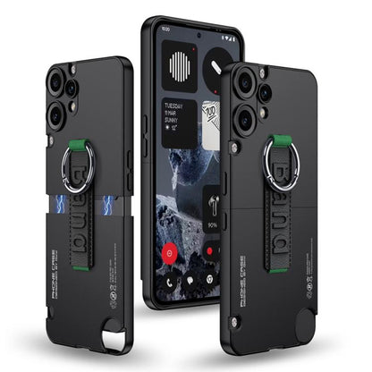 GKK Mortise-Tenon Connection Contrast Colour Phone Case with Ring Wrist Strap - For Nothing CMF Phone 2 Pro