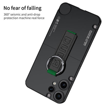 GKK Mortise-Tenon Connection Contrast Colour Phone Case with Ring Wrist Strap - For Nothing CMF Phone 2 Pro