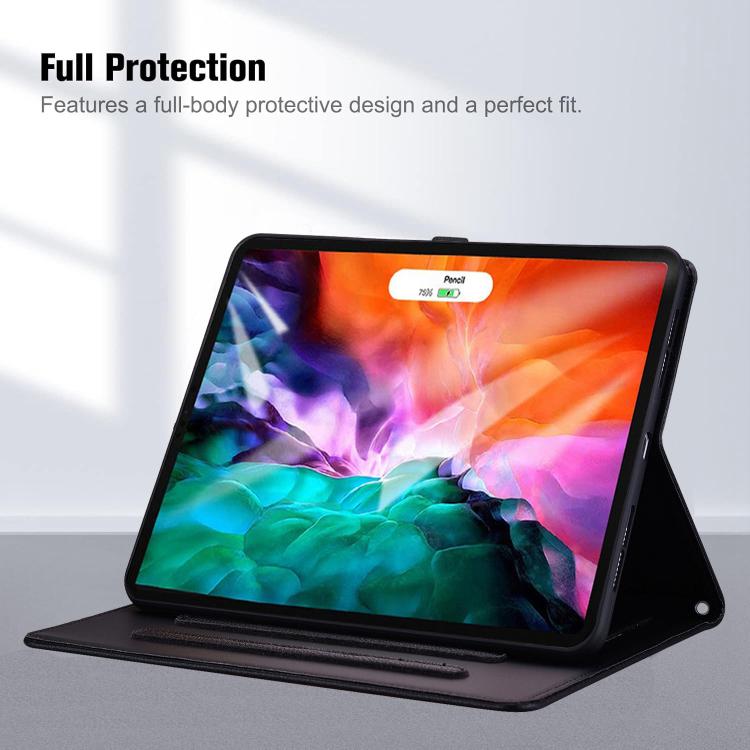Cat Skin-feel Litchi PU Leather Smart Tablet Case - For iPad Air 13 / Mini (2024) / Mini 6 / iPad 10.2