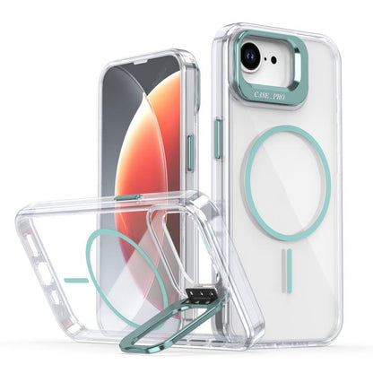 Bright Colour Clear MagSafe Lens Frame Holder Phone Case - For iPhone 16e / 16 Pro Max / 16 Pro / 16 Plus