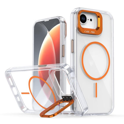 Bright Colour Clear MagSafe Lens Frame Holder Phone Case - For iPhone 16e / 16 Pro Max / 16 Pro / 16 Plus