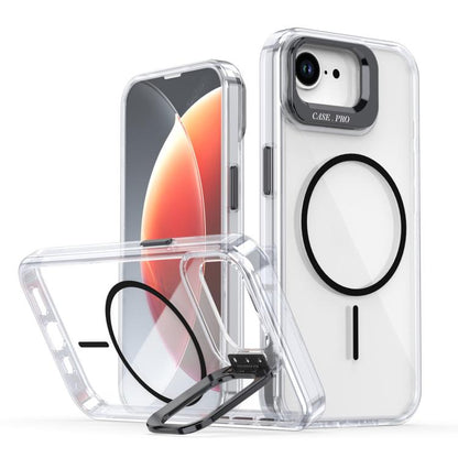 Bright Colour Clear MagSafe Lens Frame Holder Phone Case - For iPhone 16e / 16 Pro Max / 16 Pro / 16 Plus