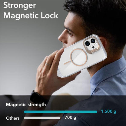 Bright Colour Clear MagSafe Lens Frame Holder Phone Case - For iPhone 16 / 15 Pro Max / 15 Pro / 15 Plus