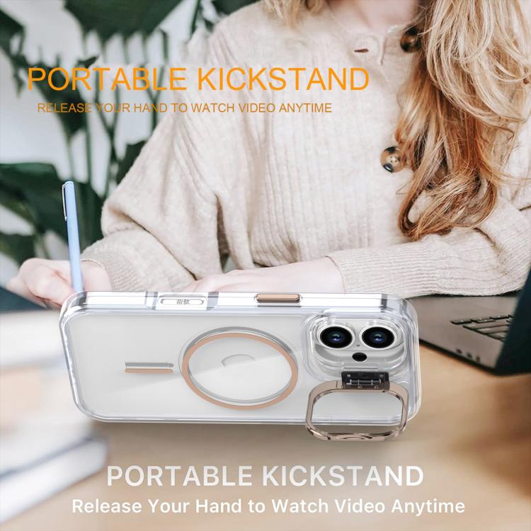 Bright Colour Clear MagSafe Lens Frame Holder Phone Case - For iPhone 16 / 15 Pro Max / 15 Pro / 15 Plus