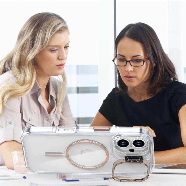 Bright Colour Clear MagSafe Lens Frame Holder Phone Case - For iPhone 16 / 15 Pro Max / 15 Pro / 15 Plus