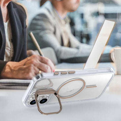 Bright Colour Clear MagSafe Lens Frame Holder Phone Case - For iPhone 16 / 15 Pro Max / 15 Pro / 15 Plus
