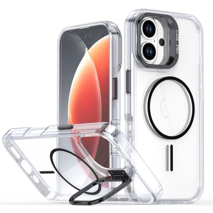 Bright Colour Clear MagSafe Lens Frame Holder Phone Case - For iPhone 16 / 15 Pro Max / 15 Pro / 15 Plus