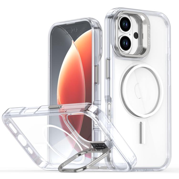 Bright Colour Clear MagSafe Lens Frame Holder Phone Case - For iPhone 16 / 15 Pro Max / 15 Pro / 15 Plus