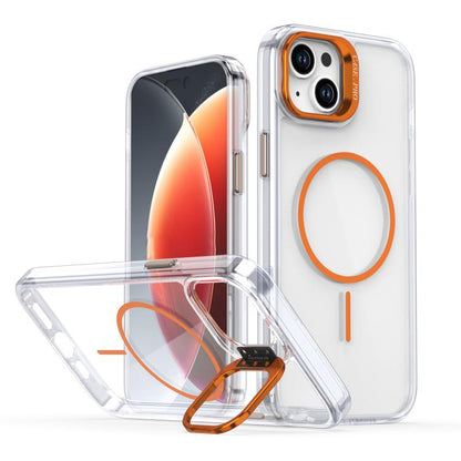 Bright Colour Clear MagSafe Lens Frame Holder Phone Case - For iPhone 16 / 15 Pro Max / 15 Pro / 15 Plus