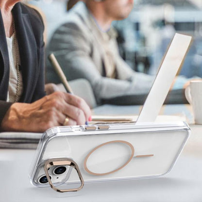 Bright Colour Clear MagSafe Lens Frame Holder Phone Case - For iPhone 15 / 14 Plus / 14 / 13 / 14 Pro