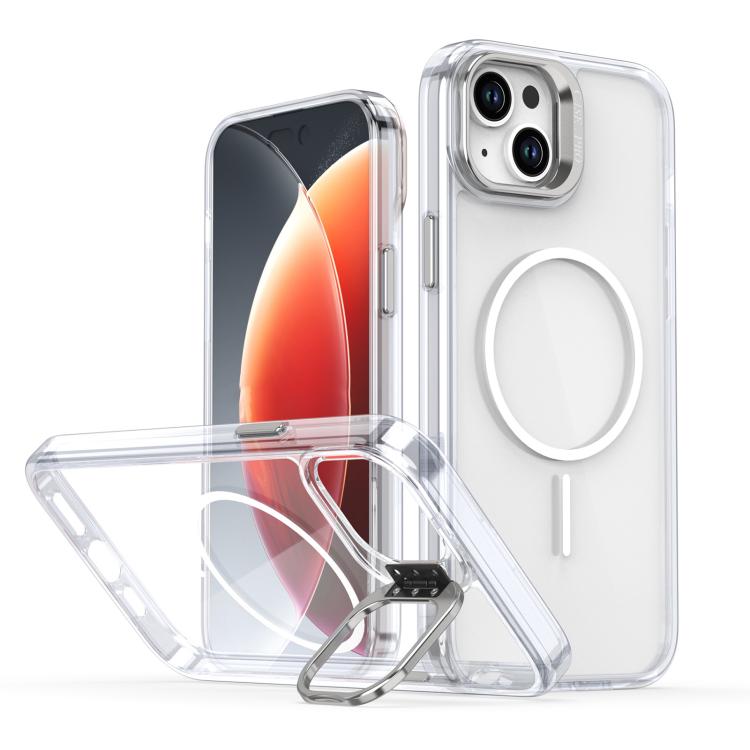 Bright Colour Clear MagSafe Lens Frame Holder Phone Case - For iPhone 15 / 14 Plus / 14 / 13 / 14 Pro