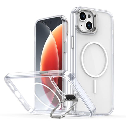 Bright Colour Clear MagSafe Lens Frame Holder Phone Case - For iPhone 15 / 14 Plus / 14 / 13 / 14 Pro