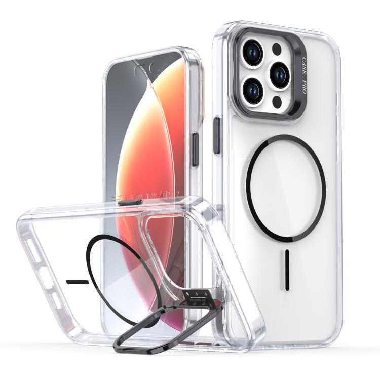 Bright Colour Clear MagSafe Lens Frame Holder Phone Case - For iPhone 12 Pro Max / 11