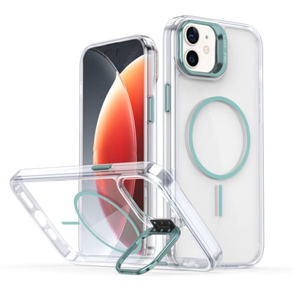 Bright Colour Clear MagSafe Lens Frame Holder Phone Case - For iPhone 12 Pro Max / 11