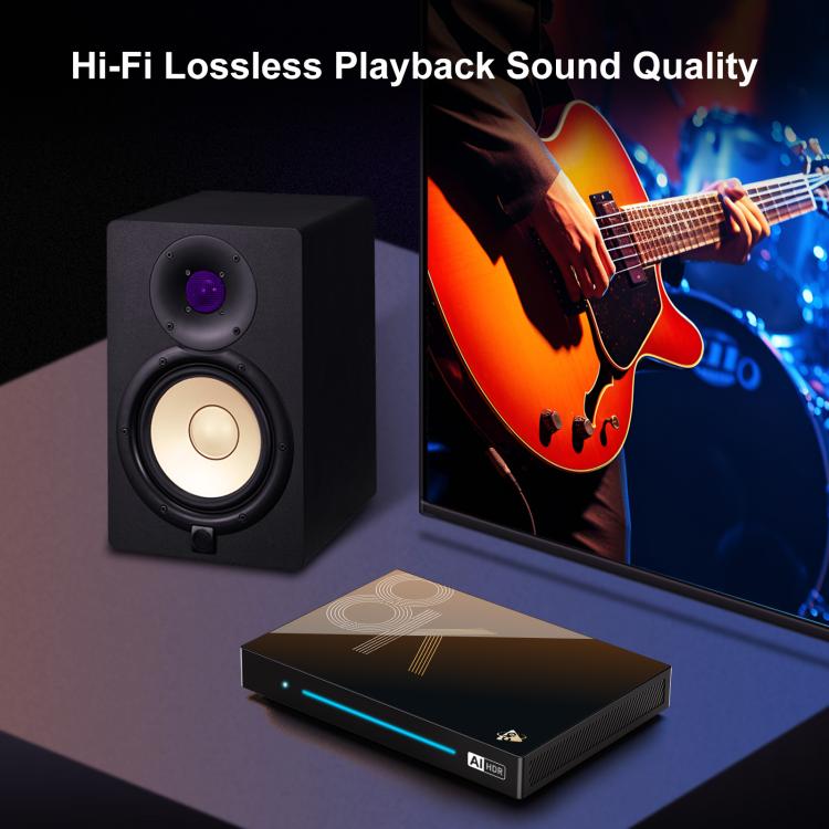 H96 Max M9s Android 14 Smart TV Box with Remote Control