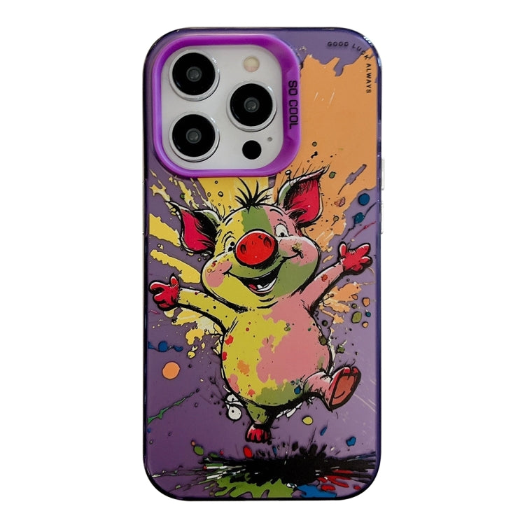 Animal Pattern Oil Painting Series PC + TPU Phone Case for iPhone 12 / 12 Pro / 12 Pro Max - Mos Accessories