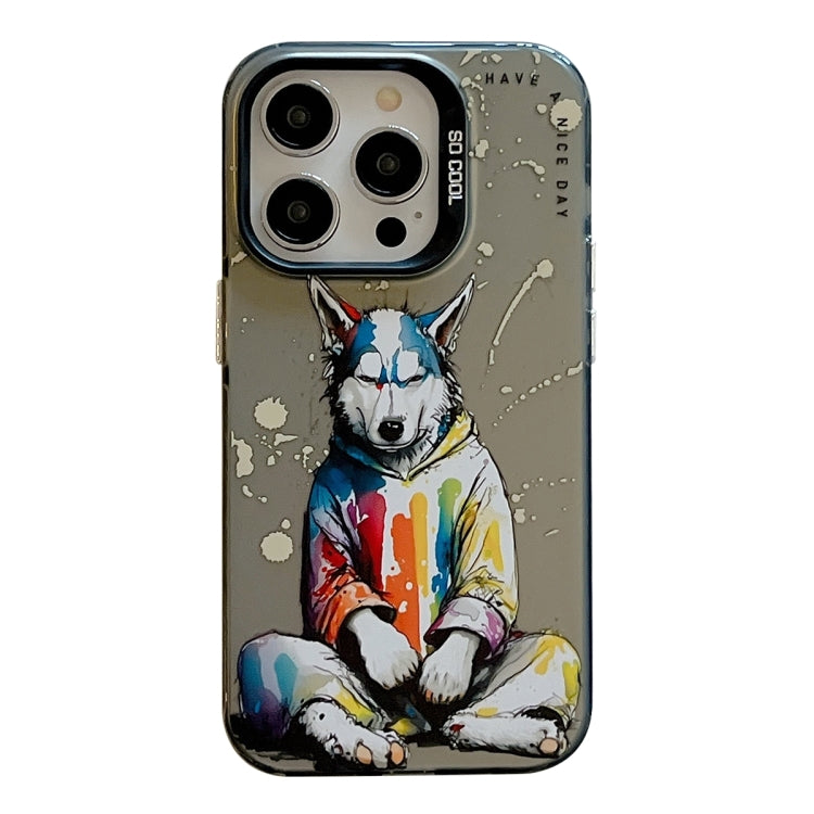 Animal Pattern Oil Painting Series PC + TPU Phone Case for iPhone 12 / 12 Pro / 12 Pro Max - Mos Accessories