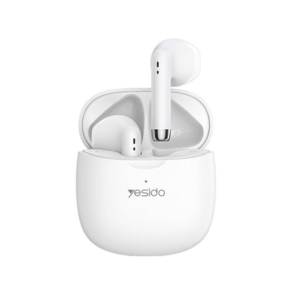 Yesido TWS09 TWS Wireless Bluetooth Earphone - White - MosAccessories.co.uk