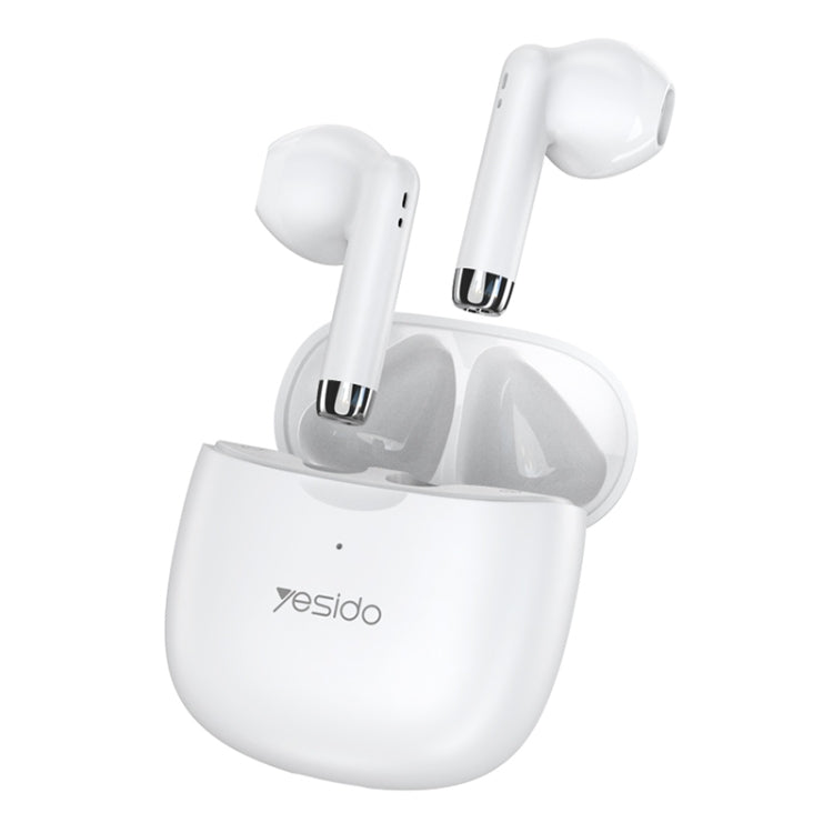 Yesido TWS09 TWS Wireless Bluetooth Earphone - White - MosAccessories.co.uk