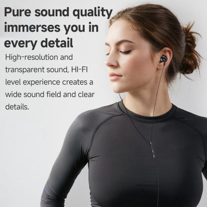 Yesido YH47 3.5mm Metal Line-Control In-Ear Wired Earphones