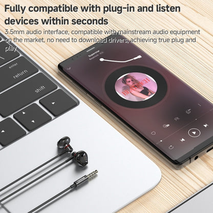 Yesido YH47 3.5mm Metal Line-Control In-Ear Wired Earphones