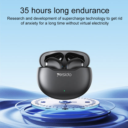 Yesido TWS21 Bluetooth 5.3 TWS Wireless Bluetooth Earphone - Black - MosAccessories.co.uk