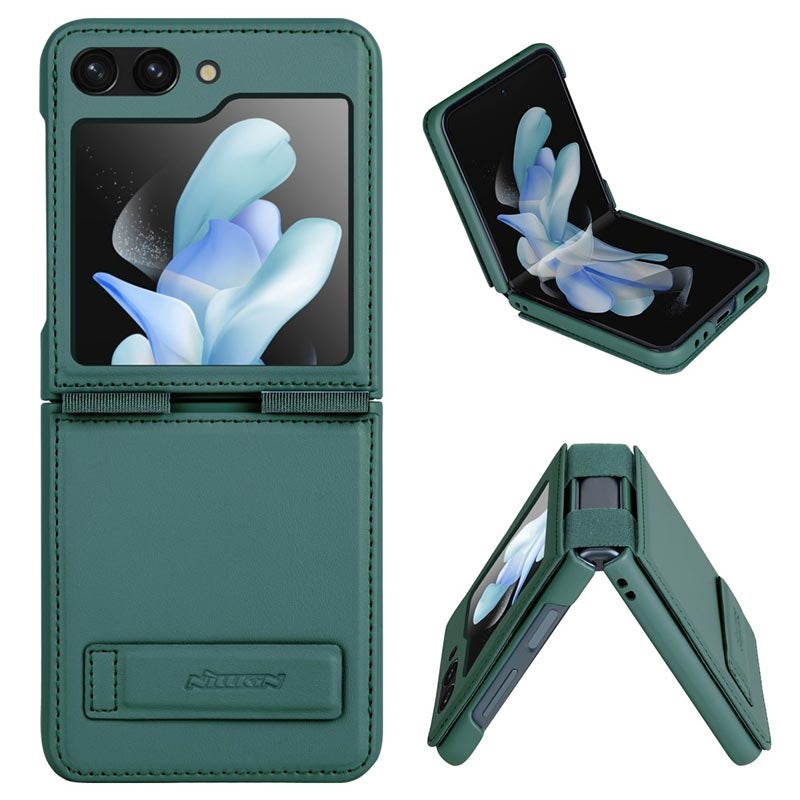 Nillkin Qin Series Leather Case - For Samsung Galaxy Z Flip5 - mosaccessories