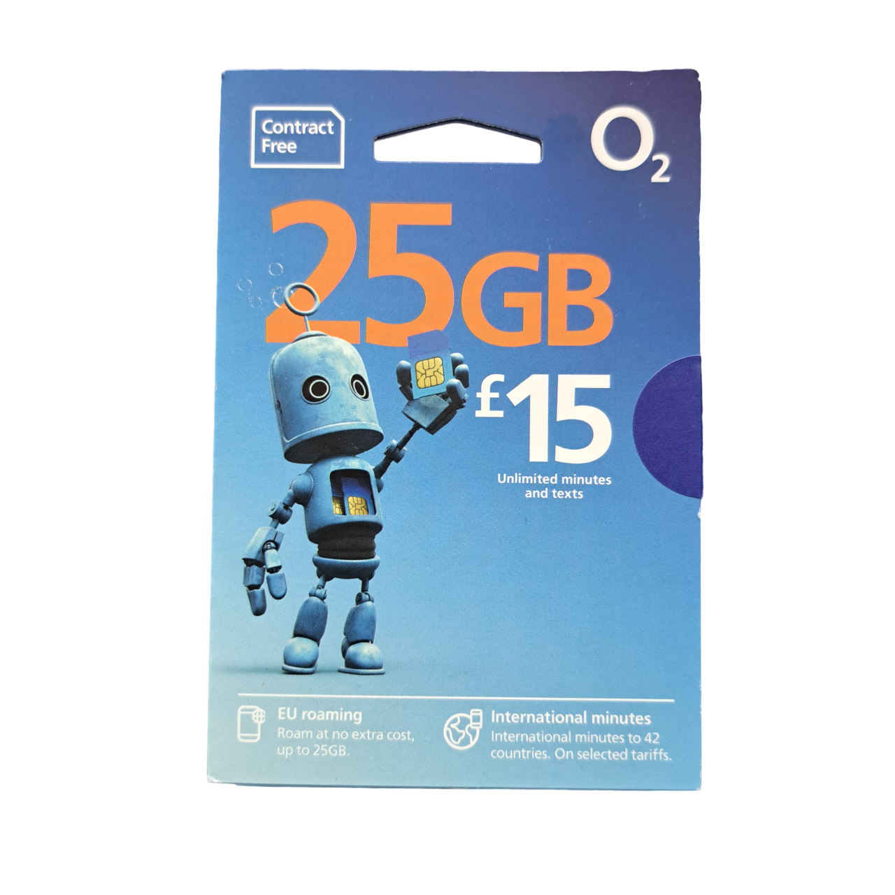 O2 Pay As You Go Sim Card - £15